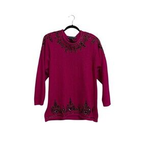 IB Diffusion Beaded Sweater Size M Vintage